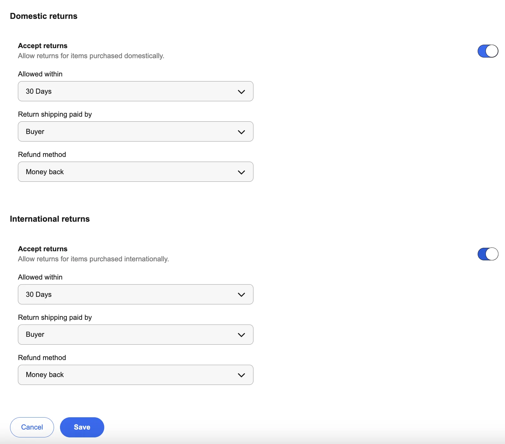 eBay Return Policy 2