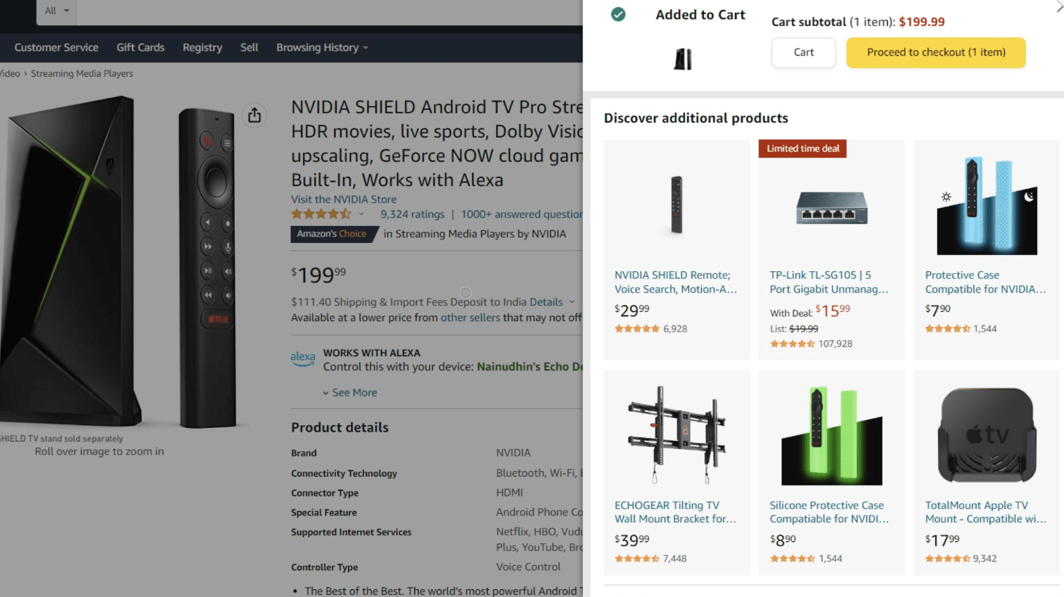 Amazon Personalized Product Recommendations -  