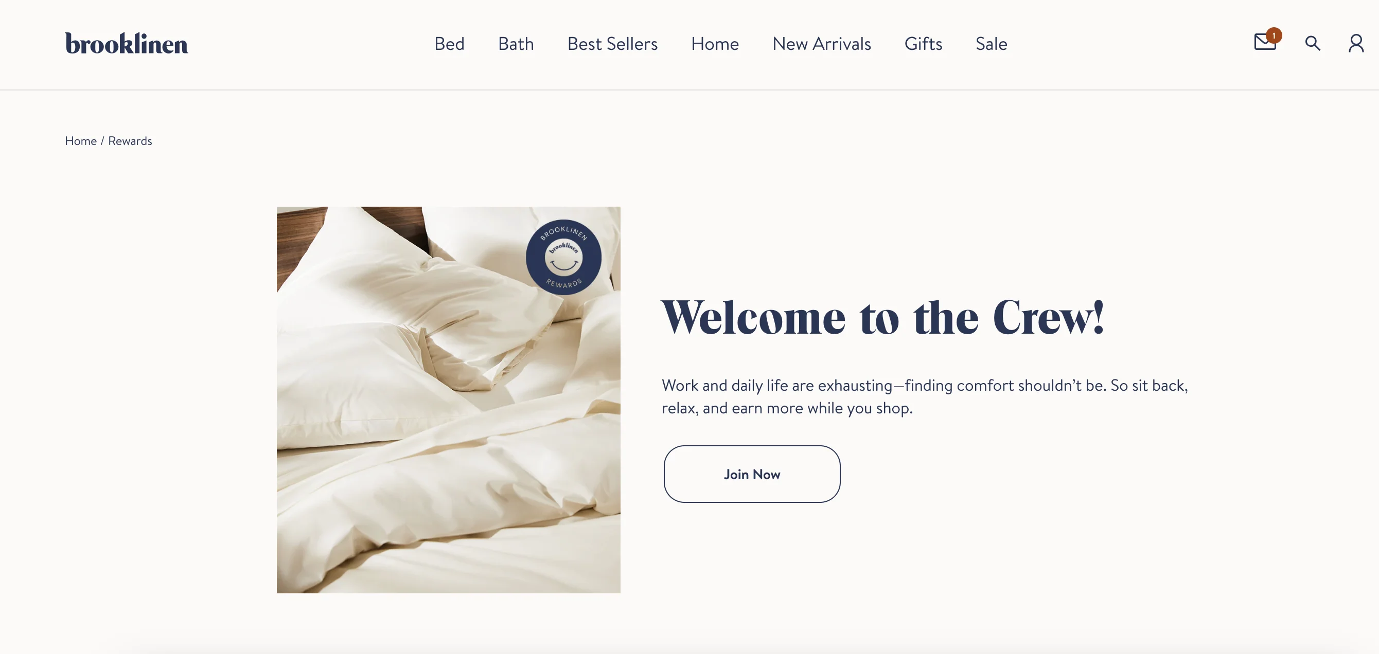 Brooklinen Referral Program