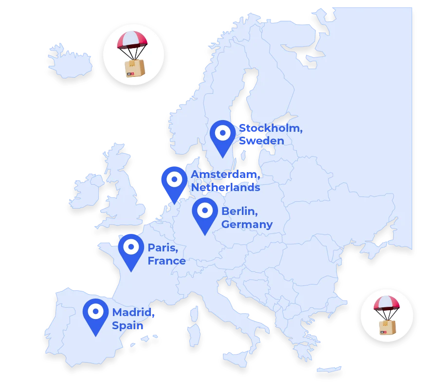 Best cities to dropship in the EU