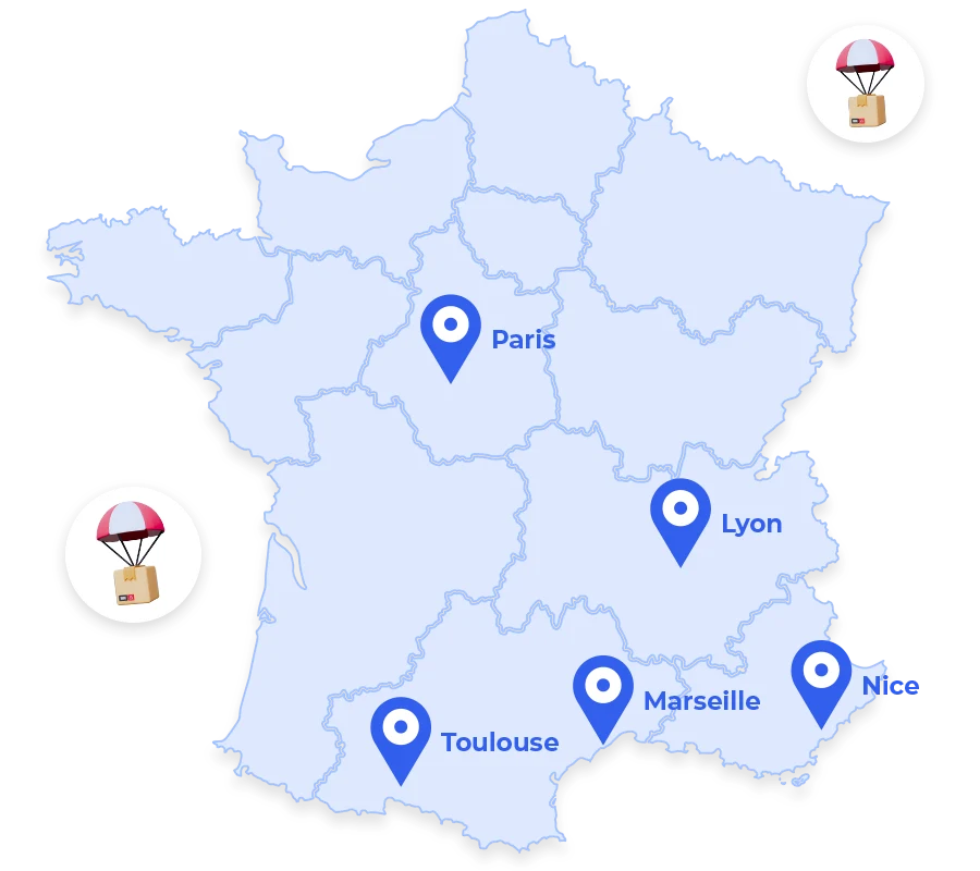 Best cities to dropship in France