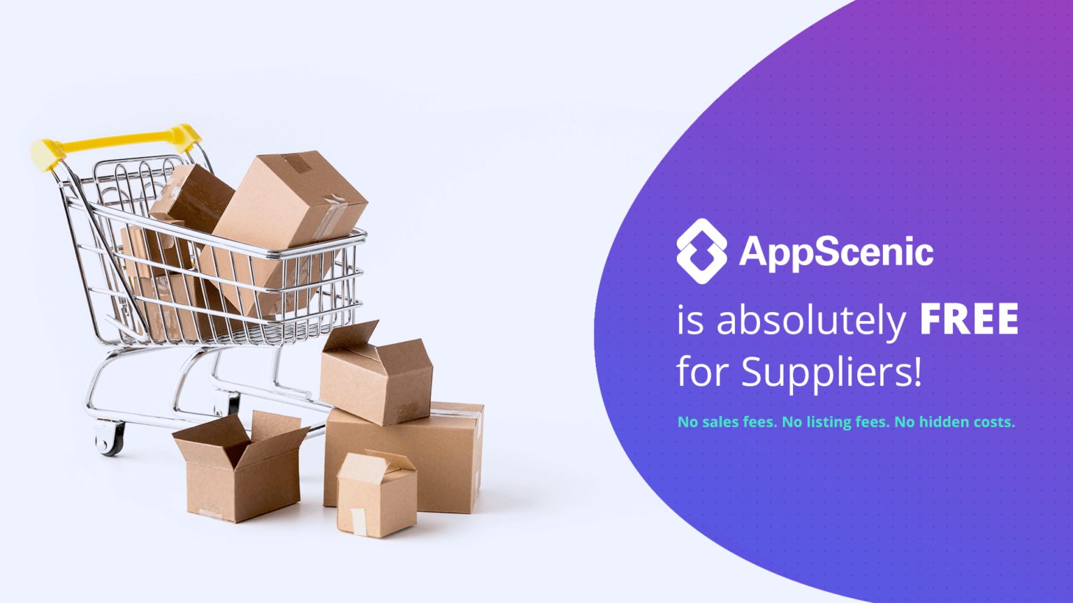 AppScenic is free for suppliers -  
