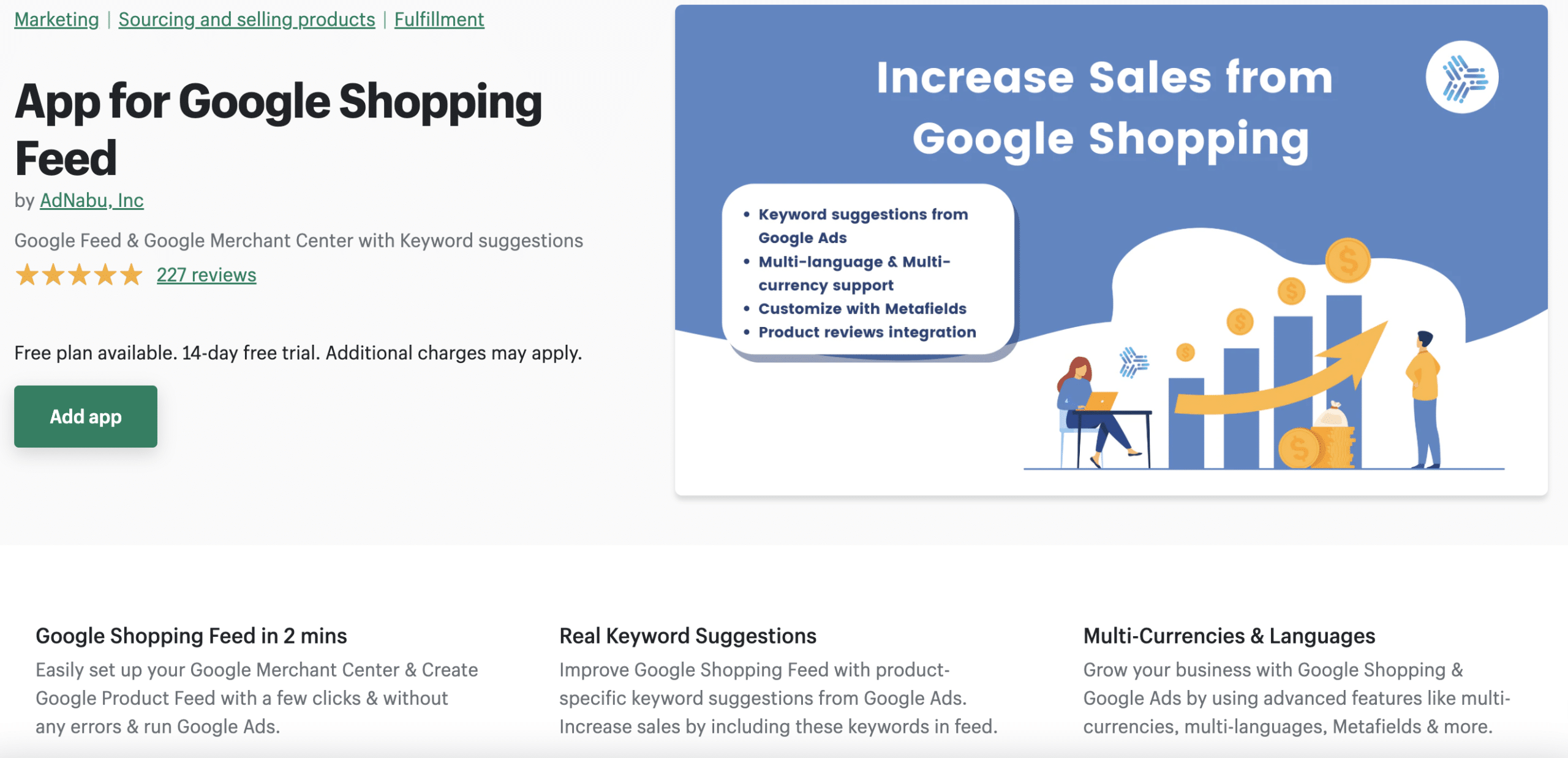 App for Google Shopping Feed for Shopify