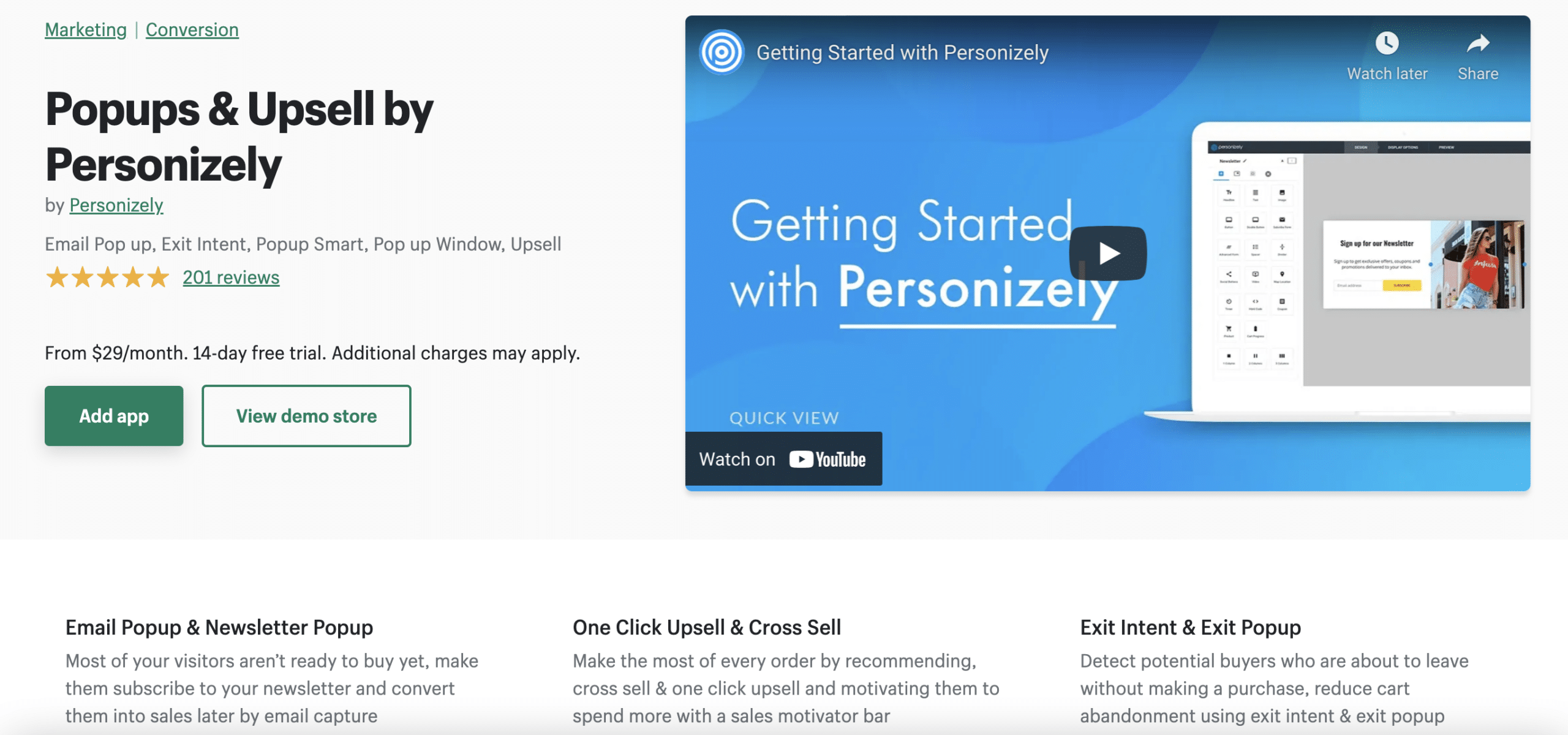 Personizely App on Shopify -  