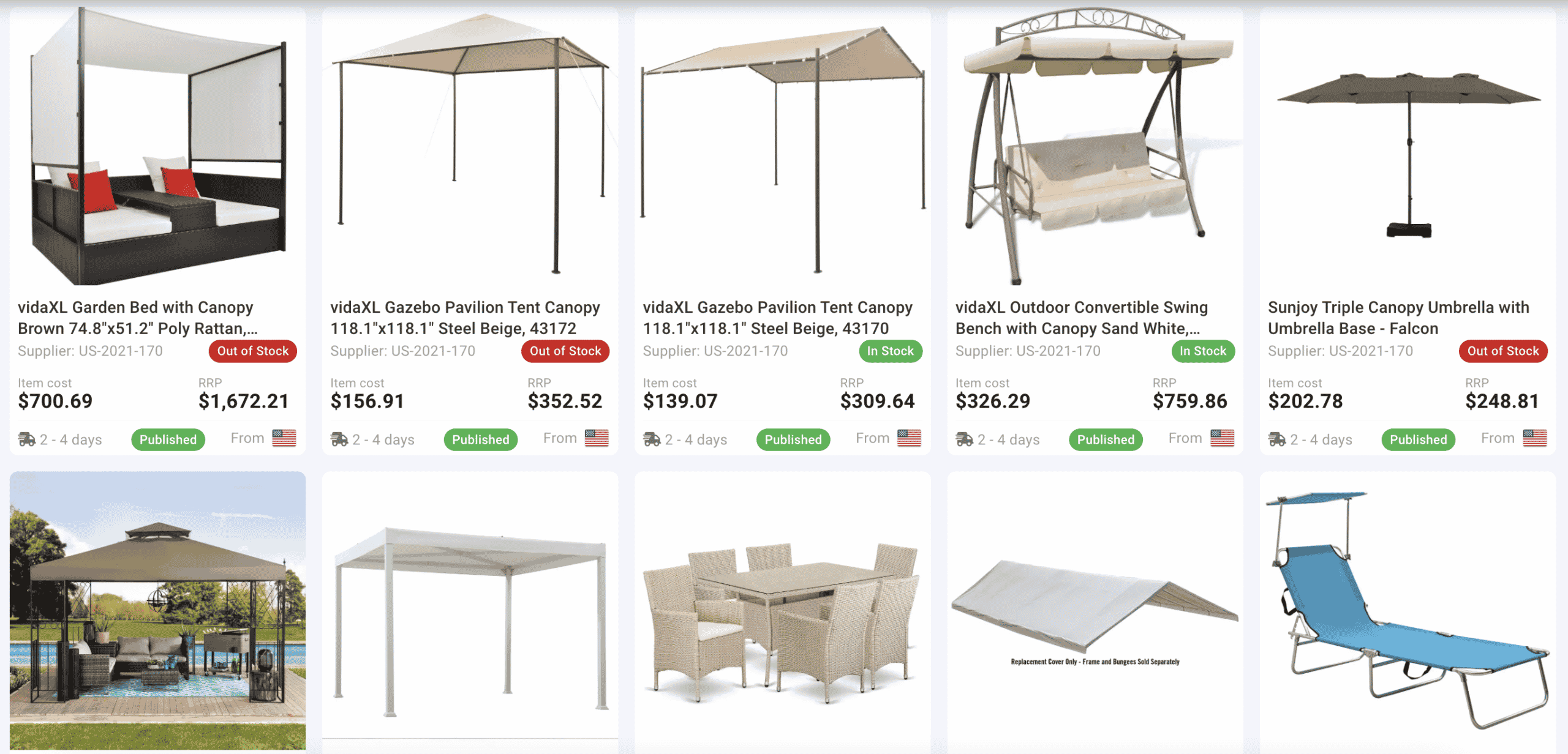 Garden and patio items on AppScenic -  
